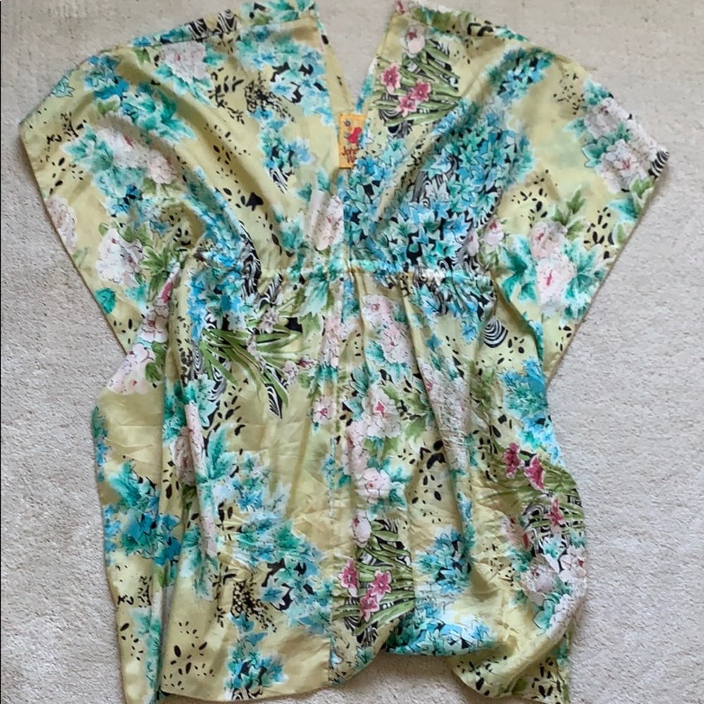 COPY - Johnny Was Silk Floral Kaftan